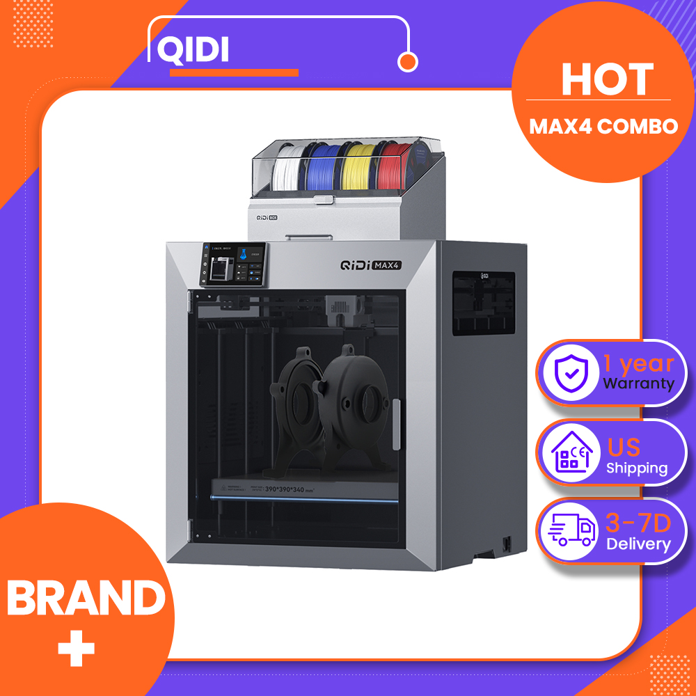 QIDI Max4 Combo 3D-printer, to - Direct Drive Dual Gear Extruder High Speed recensie en prijs